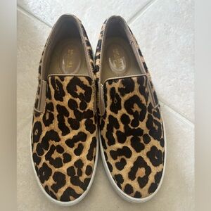 Michael Kors Keaton Leopard Calf Hair Slip-On